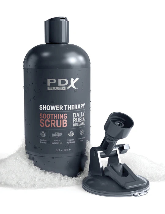 PDX Shower Therapy Soothing Scrub in Tan