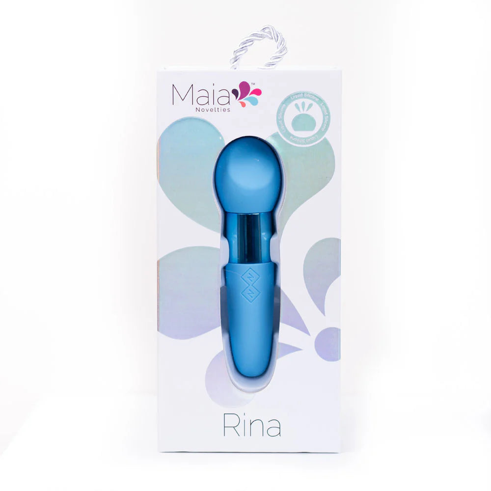RINA Dual Motor Silicone Vibrator Blue