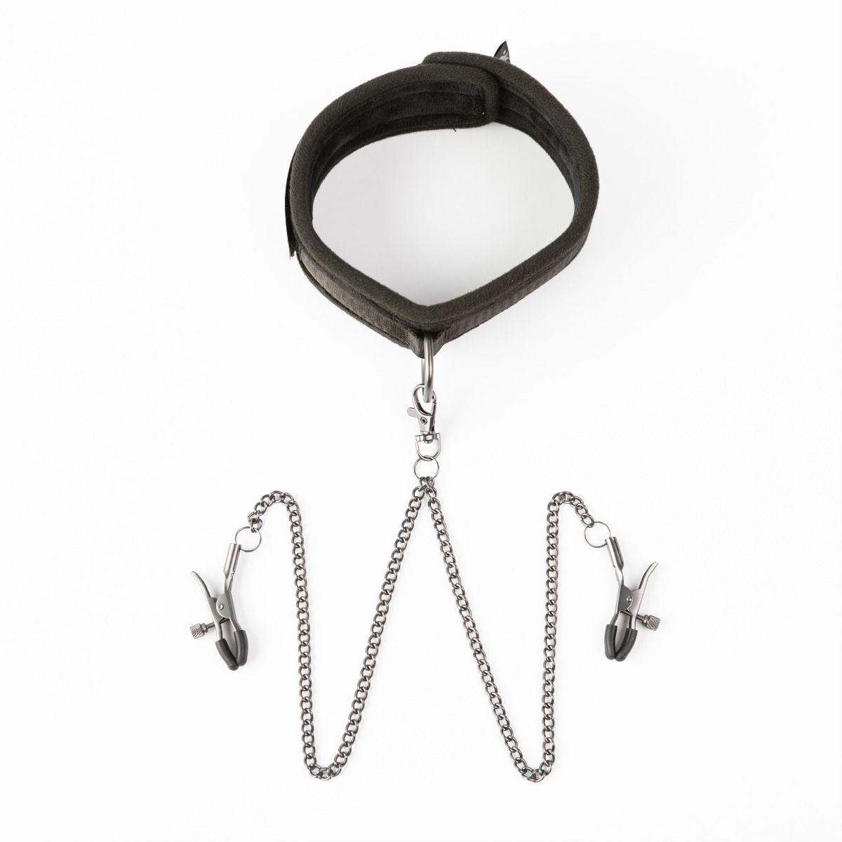 Velvet Collar with Nipple Clamps