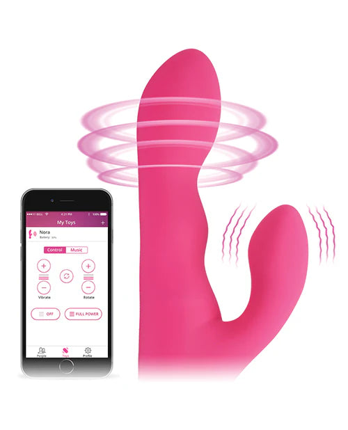 Lovense Nora Rotating Rabbit Vibrator | AppControlled, IPX6 & InStore Pickup Lovense Nora Rotating Rabbit Vibrator | AppControlled, IPX6 & InStore Pickup