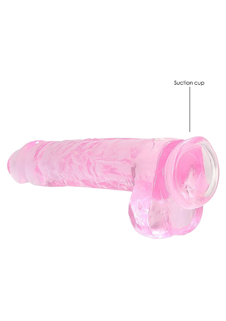 Realrock 9" Dildo with Balls in Pink