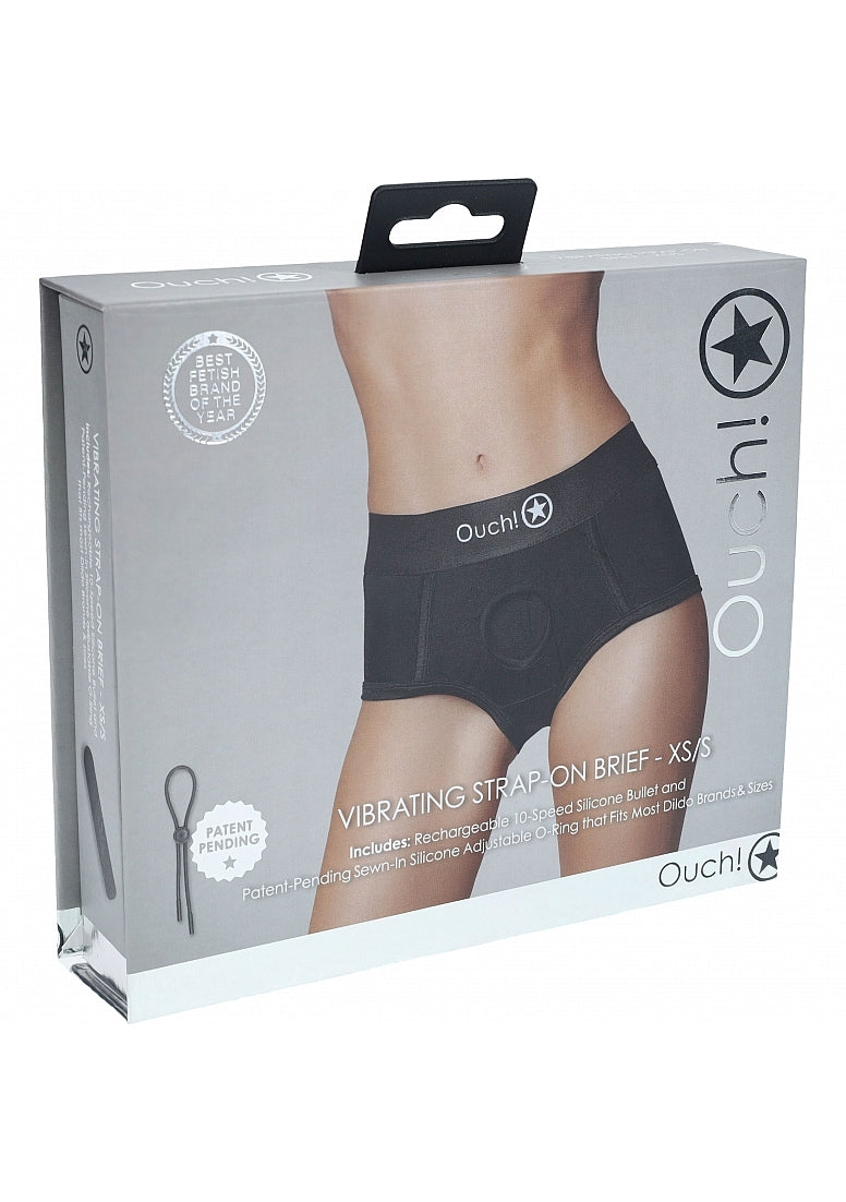 Vibrating Strap-on Brief - XS/S