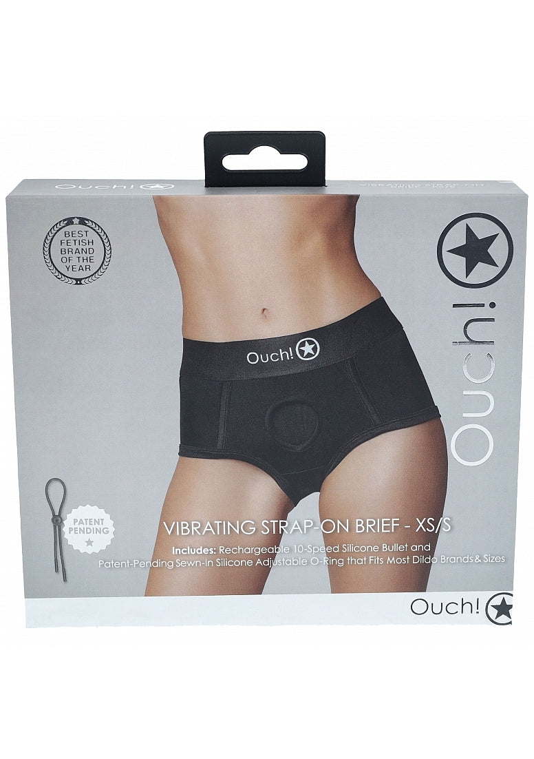 Vibrating Strap-on Brief - XS/S