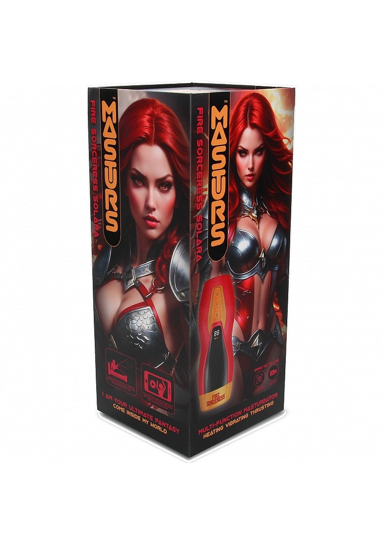 Solara Fire Sorceress Thrusting, Heating and Vibrating Virtual Reality Masturbator
