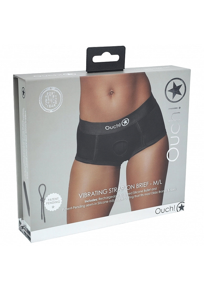 Vibrating Strap-on Brief - M/L