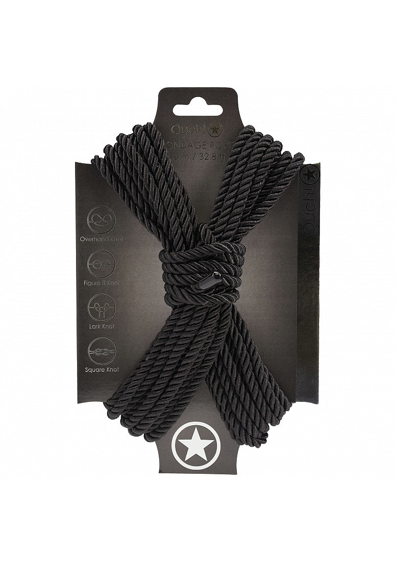 Ouch! Bondage Rope 10 Meter Nylon Black