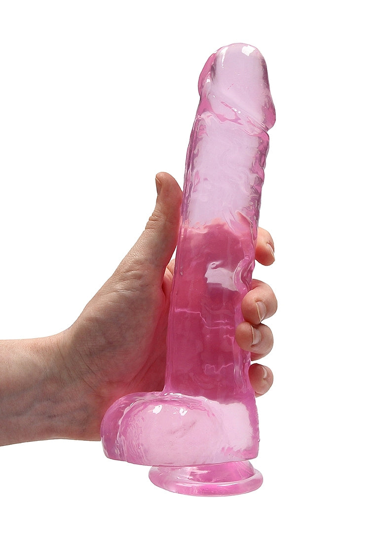 Realrock 9" Dildo with Balls in Pink