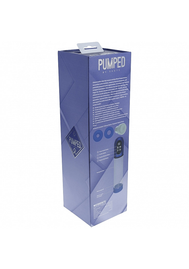 Pumped Engage Automatic Pump Masturbator Blue