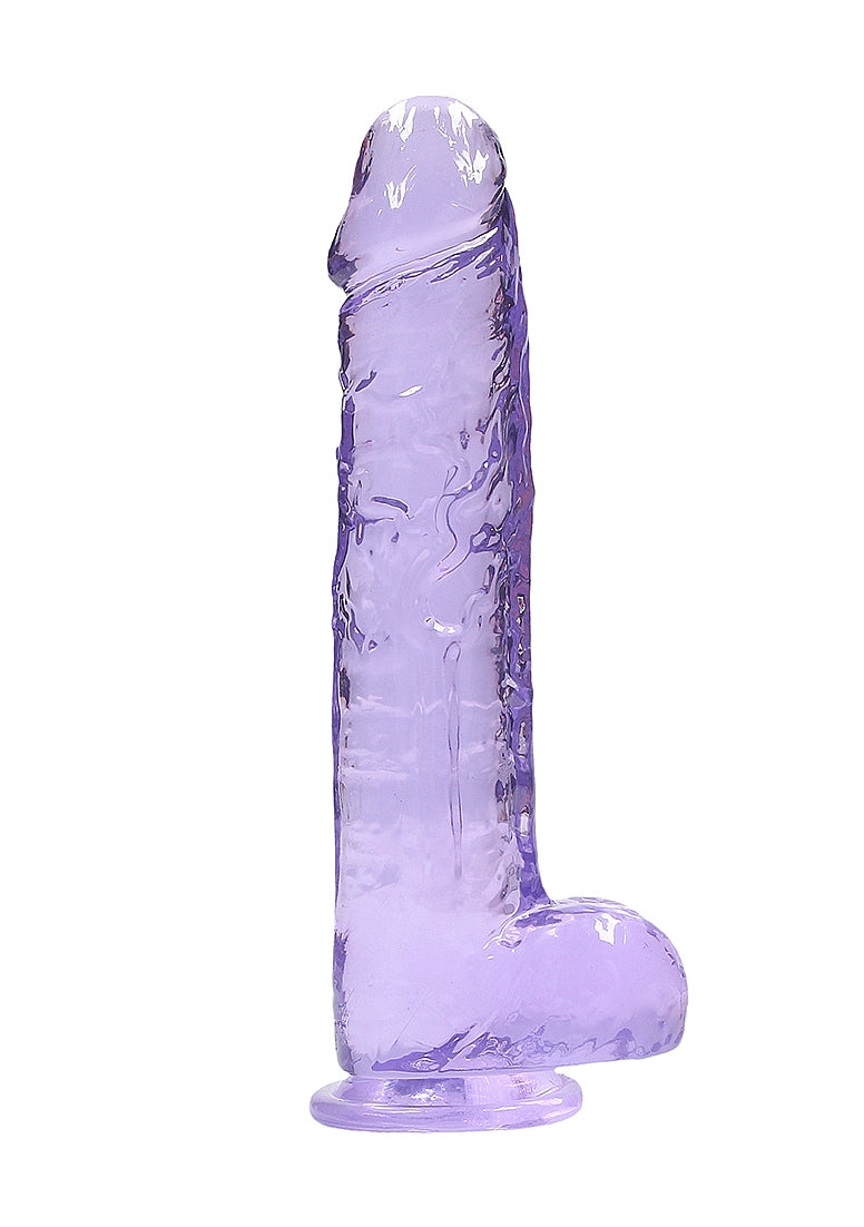 Realrock 9" Dildo with Balls in Purple