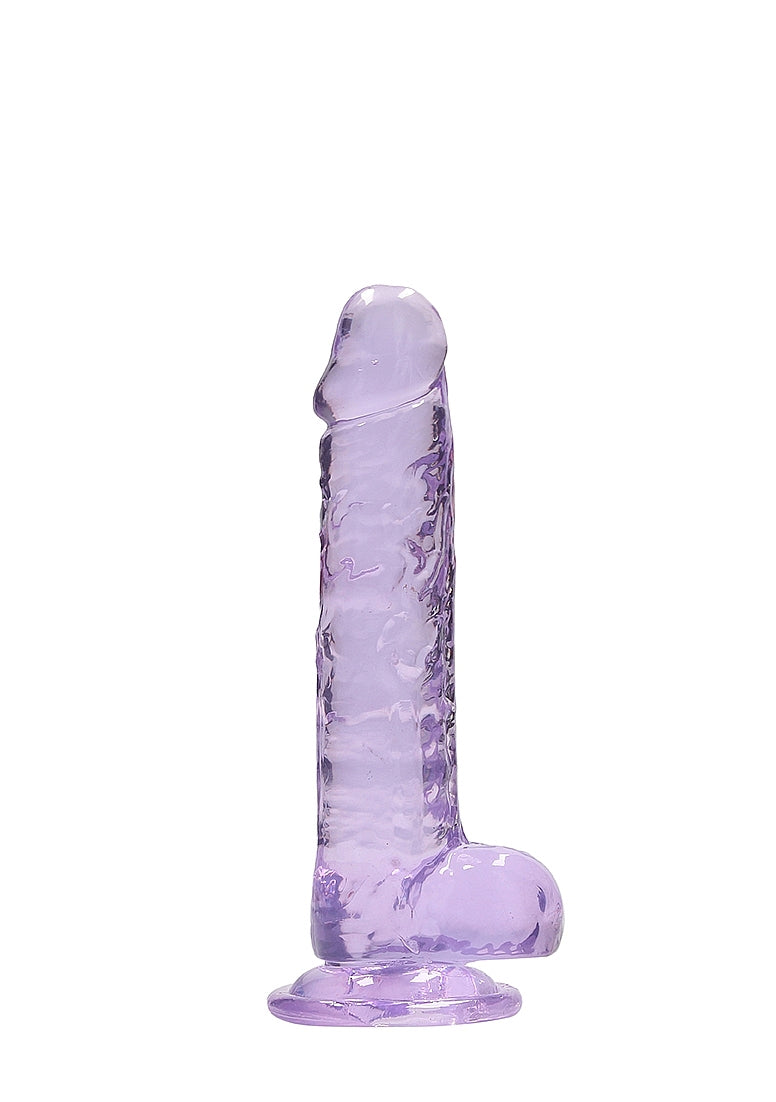 Realrock 7" Dildo with Balls in Purple