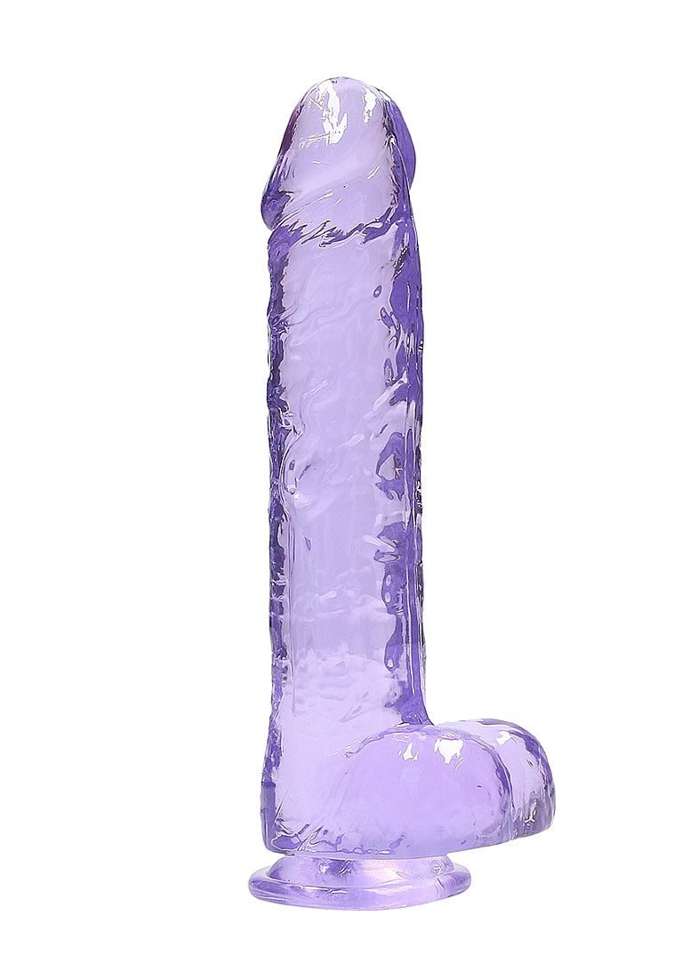 Realrock 9" Dildo with Balls in Purple