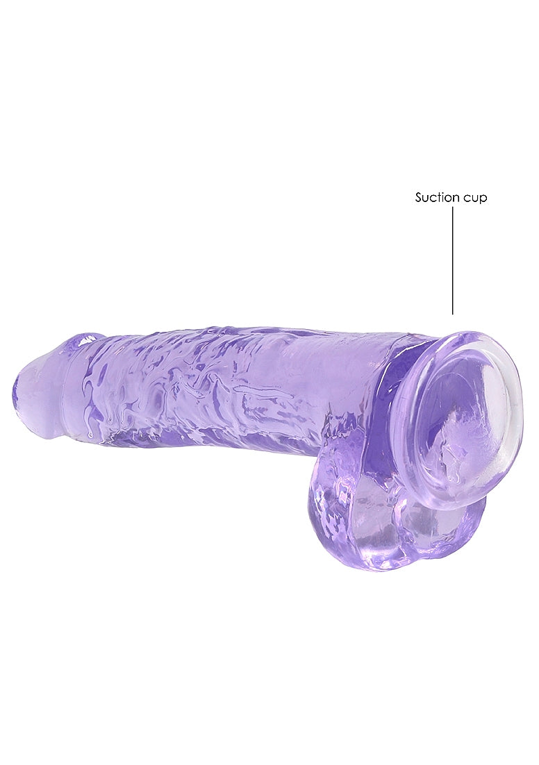 Realrock 9" Dildo with Balls in Purple