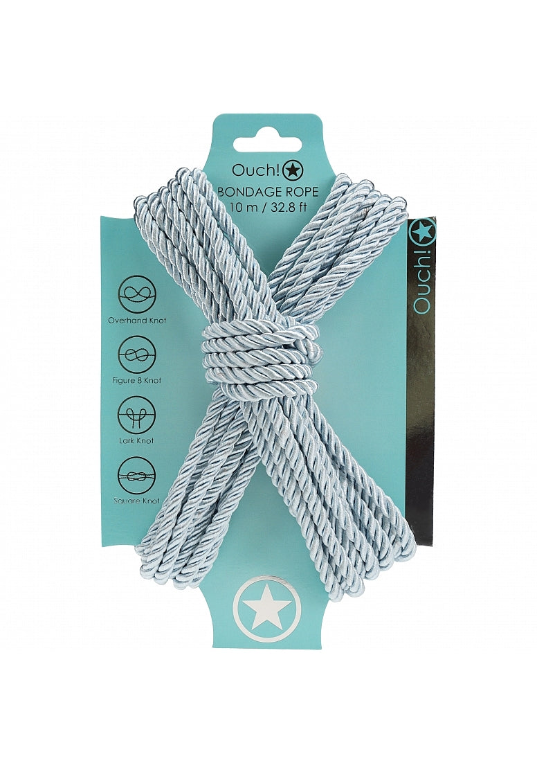 Ouch! Bondage Rope 10 Meter Nylon Powder Blue