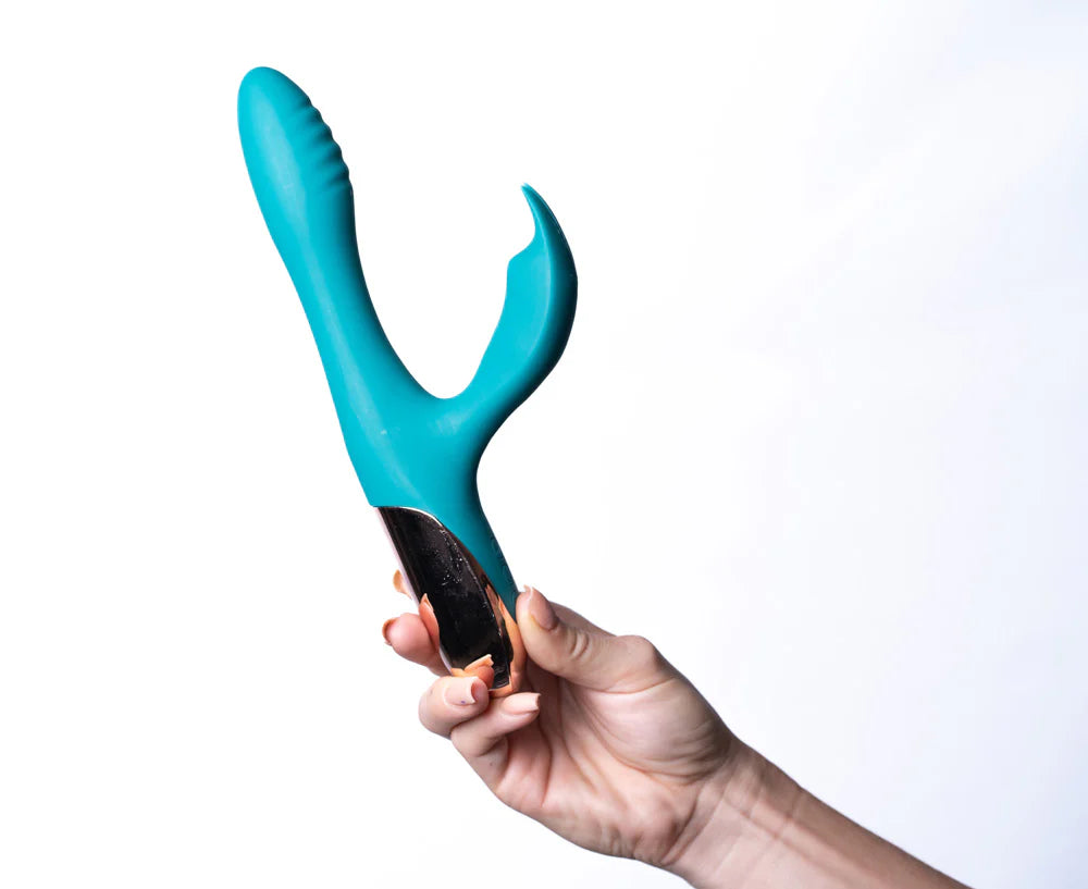 SKYLER Rechargeable Bendable Rabbit Aqua