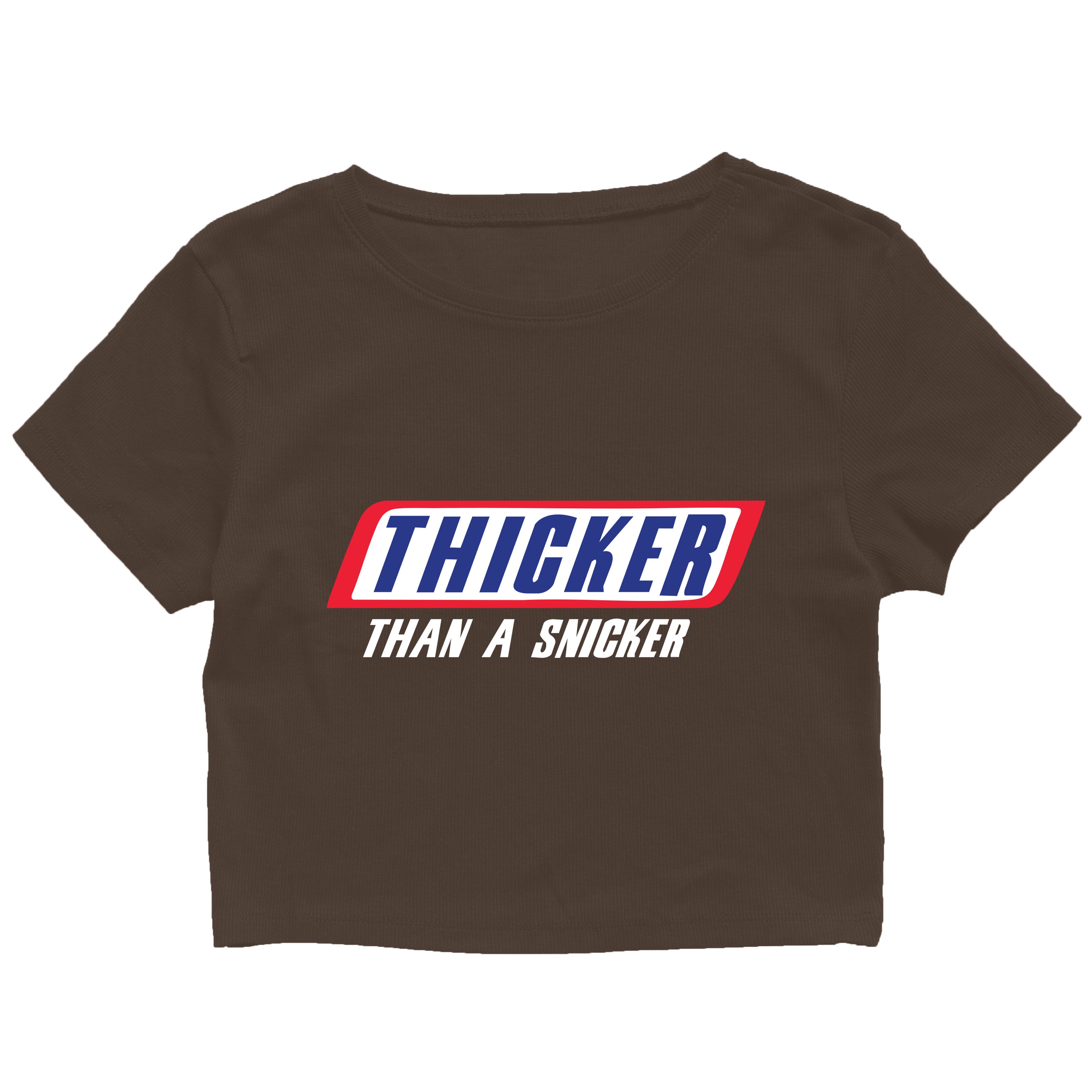 Thicker Than A Snicker Cropped Graphic Tee
