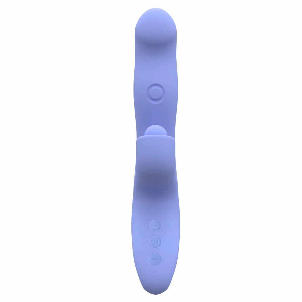 Simone Dual Stimulation Tapping Rabbit Vibrator With Auto Warming