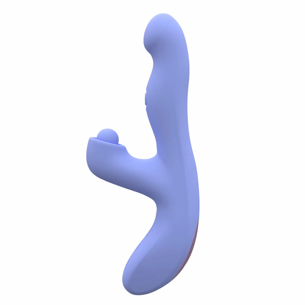 Simone Dual Stimulation Tapping Rabbit Vibrator With Auto Warming