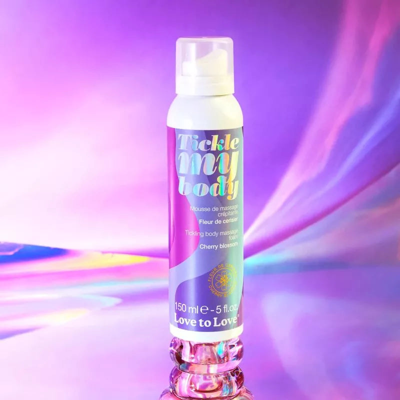 Tickle My Body Massage Foam in Cherry Blossom