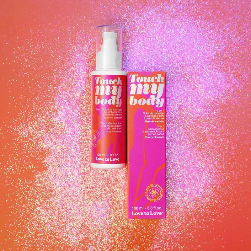 Touch My Body 2-in-1 Massage Oil in Cherry Blossom