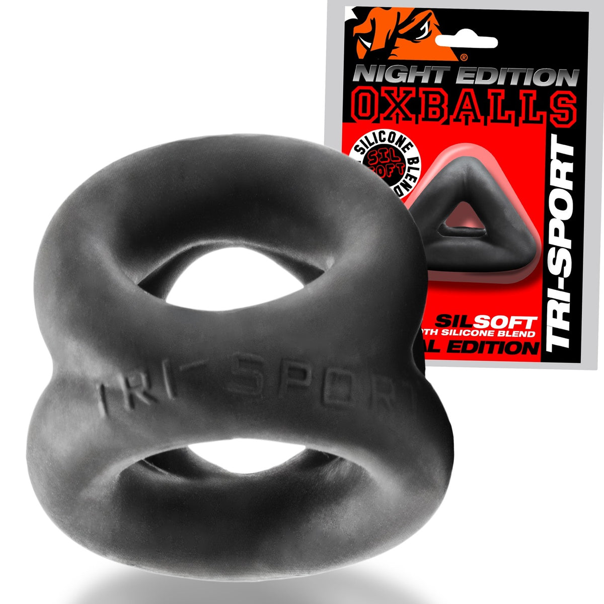 Tri-Sport 3-Ring Cock & Ball Sling Special Edition Night